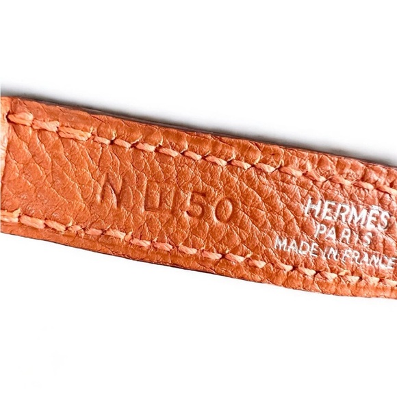 Hermes Orange Pet Collar and Leash Set - Picture 15 of 16